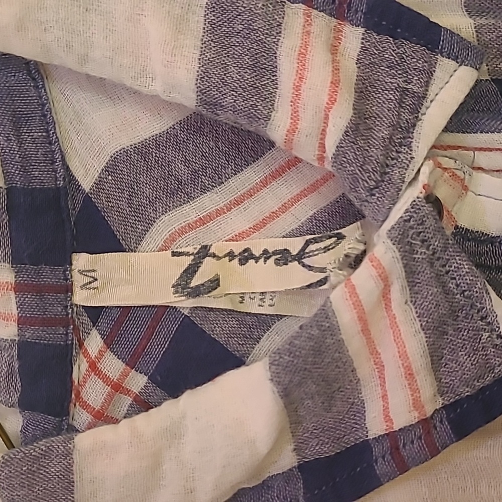 Seven, M, RWB Plaid Tank Top - Picture 2 of 3